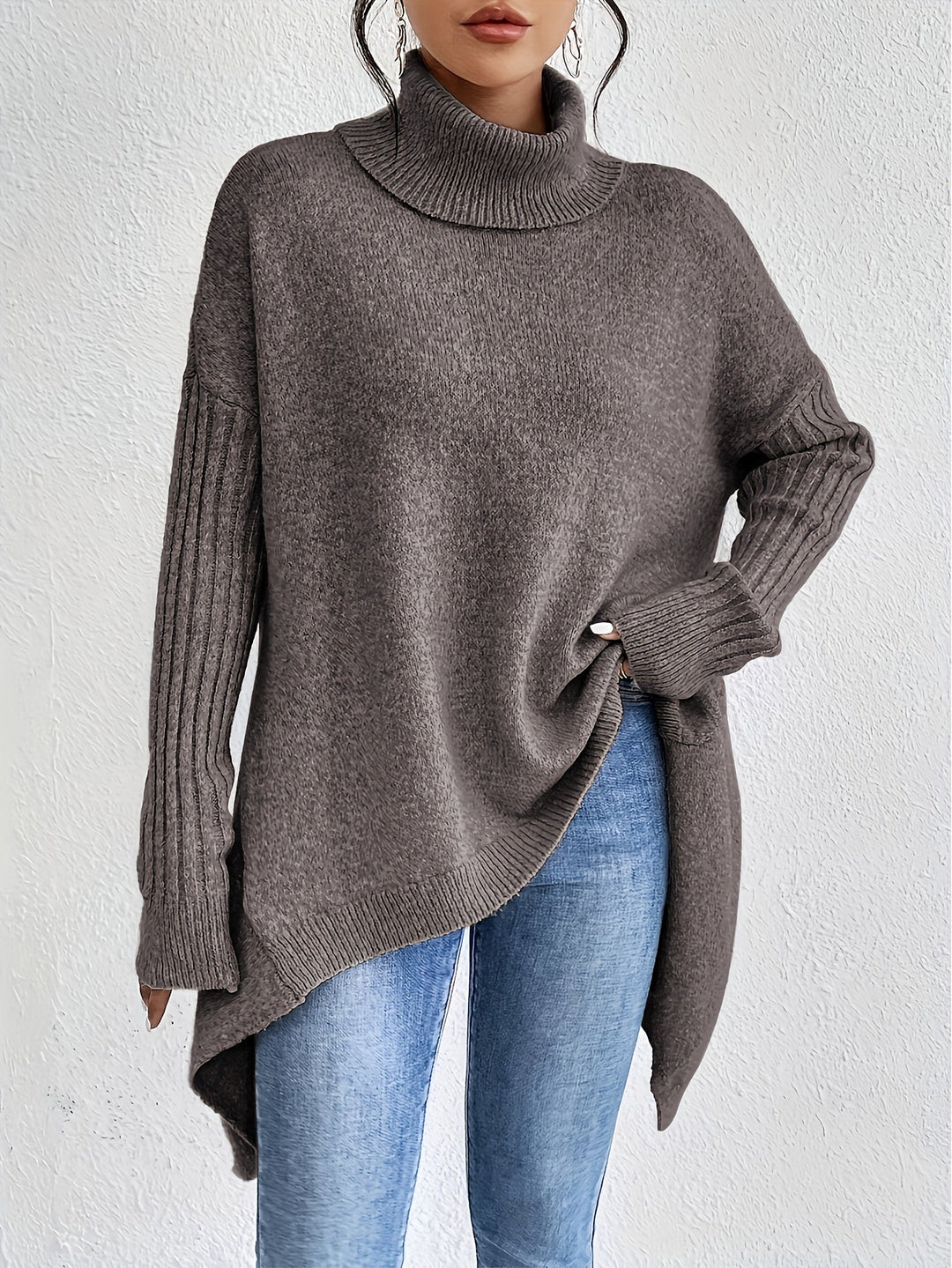 Lanea - Elegant, Loose and Comfortable Turtleneck Sweater