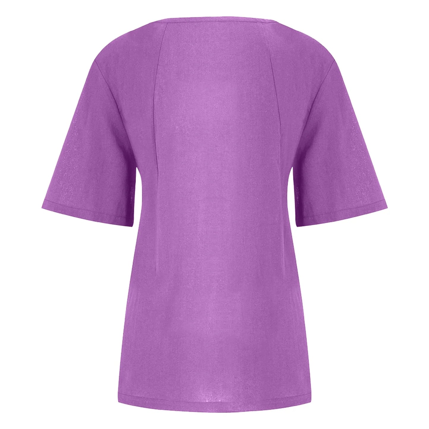 Women’s Casual Summer Shirt | Short Sleeve, Asymmetrical