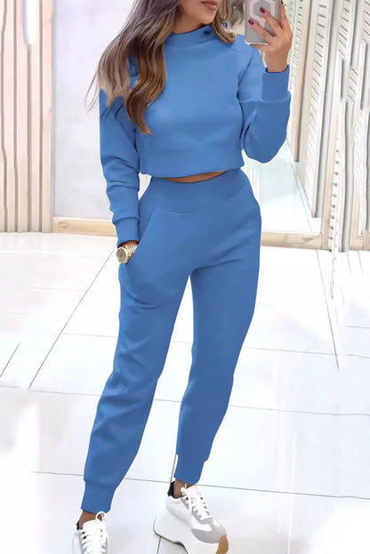 Jeanna - Casual Knitted Jumper and Trousers Set for Women