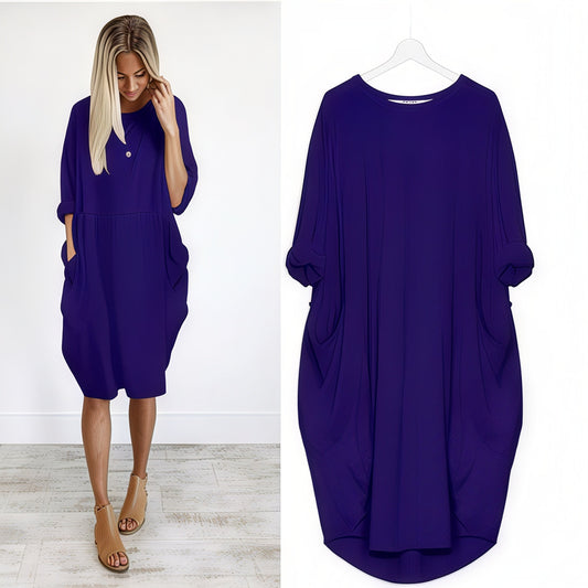 Women Summer Plus Size Dress | Tunic, Sleeves