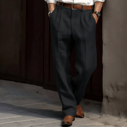 Men's Summer Chino Pants | Relaxed Fit, Pleated Front