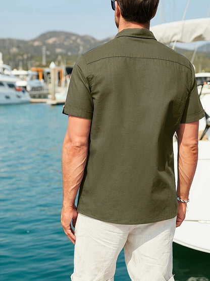 Fionn | Stylish Summer Short Sleeve Men’s Shirt | Lightweight, Versatile, Comfortable