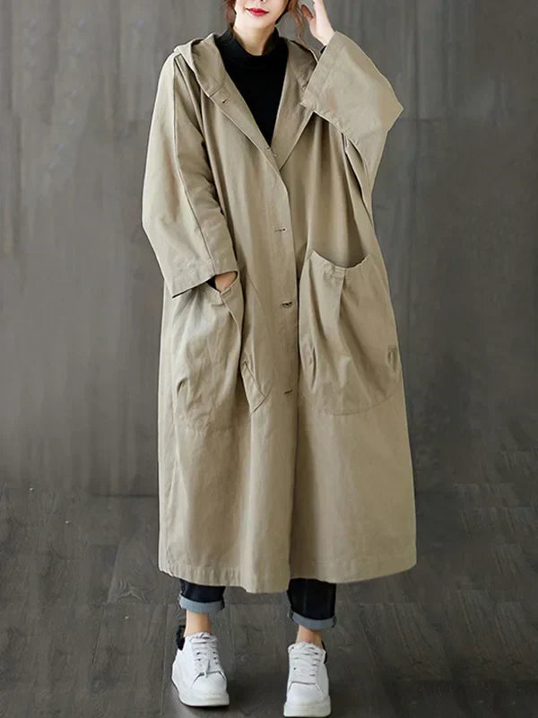 Fionnuala | Elegant Hooded Trench Coat for Women | Chic, Versatile, Comfortable