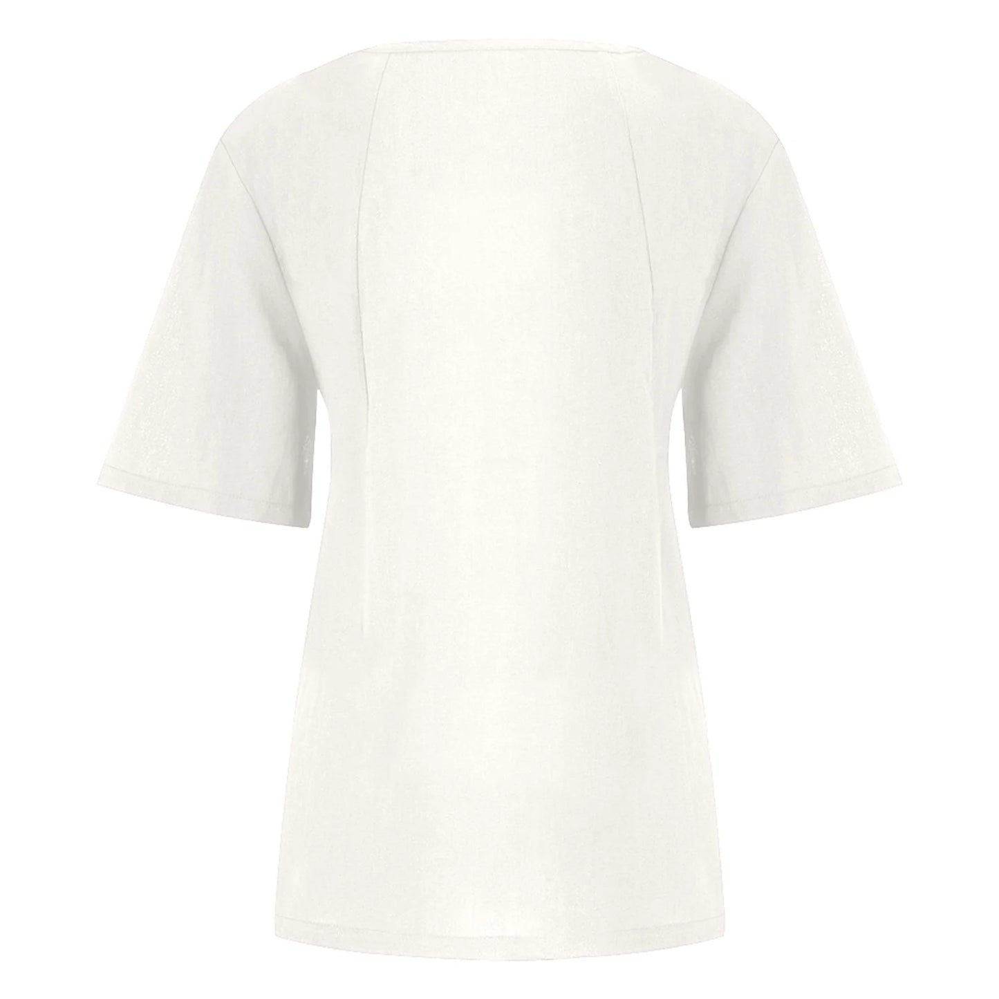 Women’s Casual Summer Shirt | Short Sleeve, Asymmetrical
