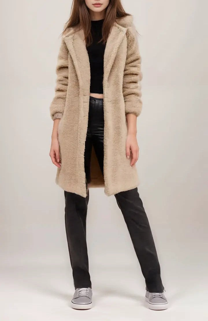 Suzy - Cozy warm long hoodie jacket coat