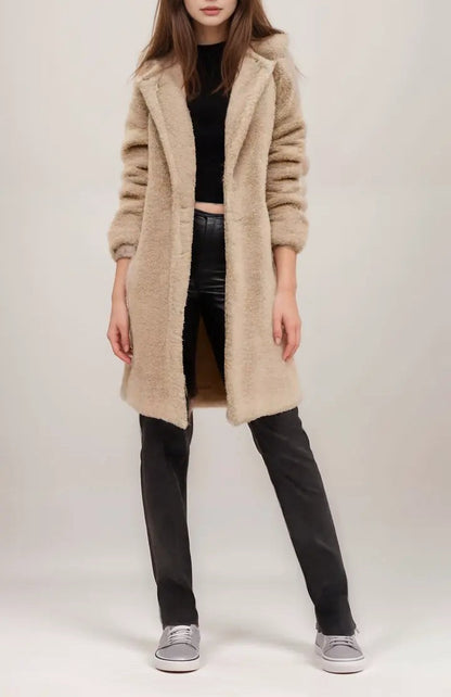 Suzy - Cozy warm long hoodie jacket coat