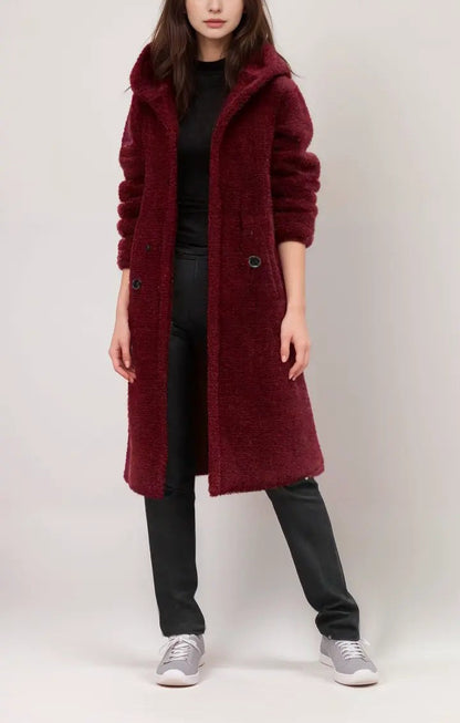 Suzy - Cozy warm long hoodie jacket coat