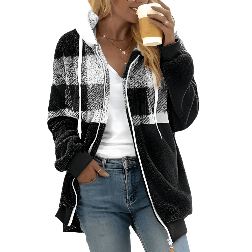 Kimberly - Casual stylish zipper jacket with hood