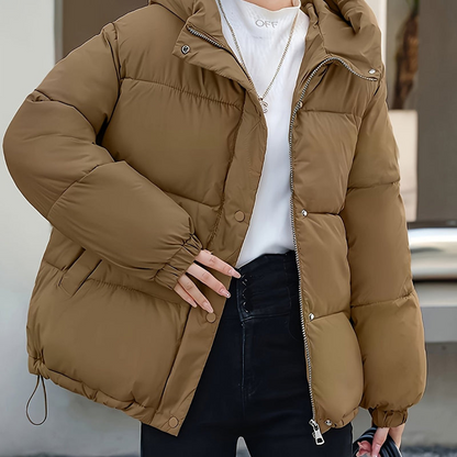 Hiraya - Loose warm padded jacket with hood