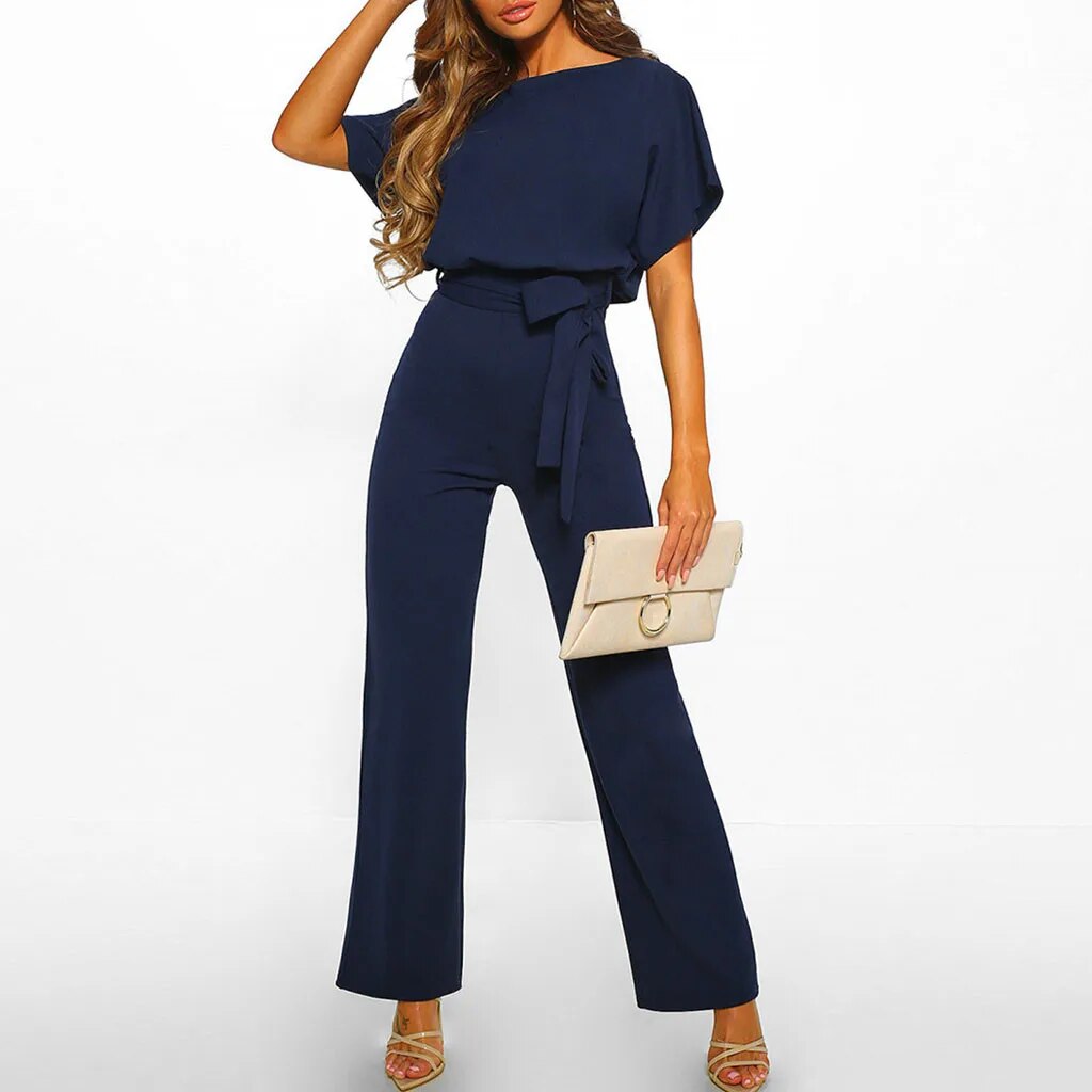 Suzette - Elegant straight-leg jumpsuit