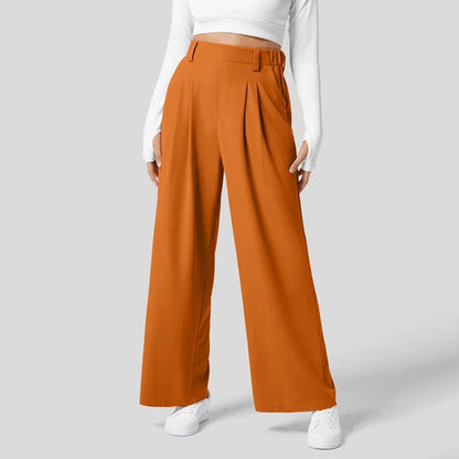 Zilena - Comfortable stretch wide-leg trousers