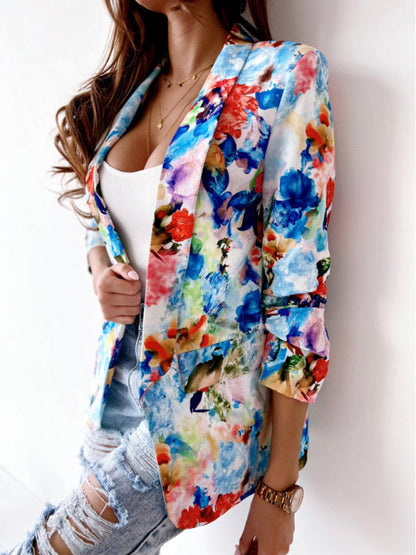Nerissa - Stylish colorful floral blazer