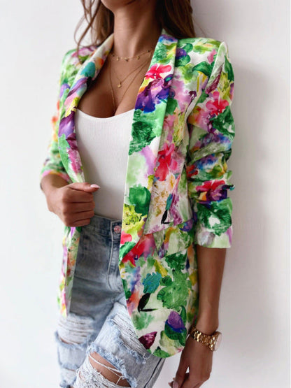 Nerissa - Stylish colorful floral blazer