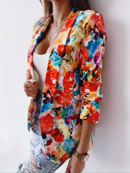 Nerissa - Stylish colorful floral blazer