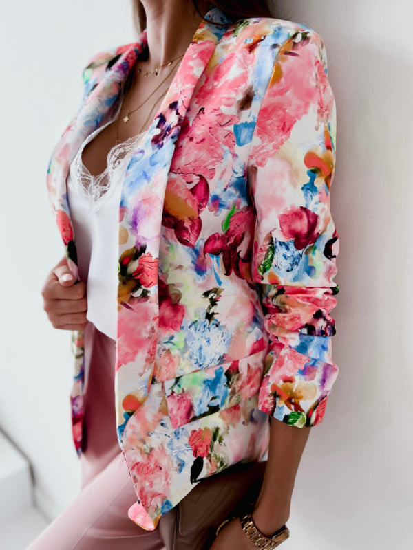 Nerissa - Stylish colorful floral blazer