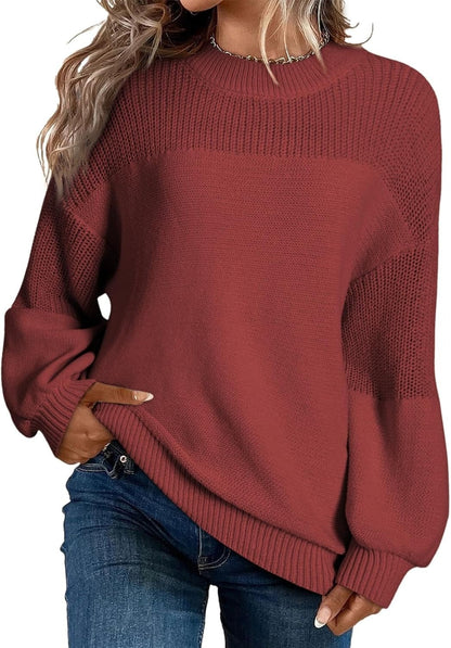 Gionna - Casual knitted hollowed out sweater