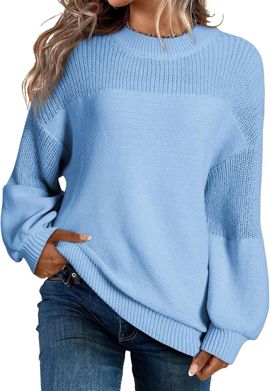 Gionna - Casual knitted hollowed out sweater