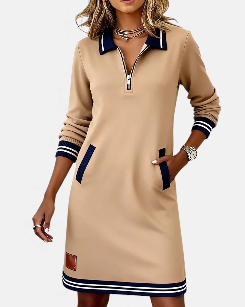 Lovisa - Chic long-sleeve zip-up dress