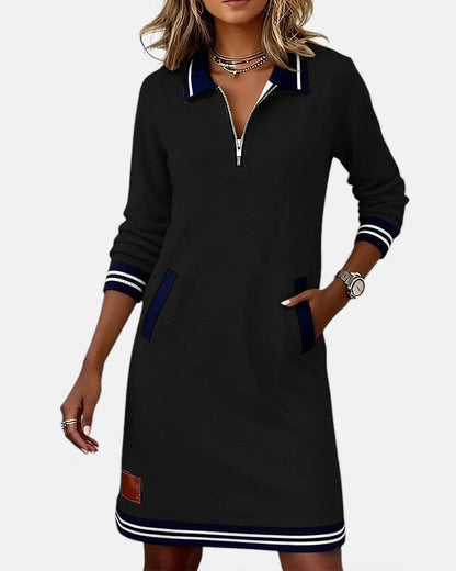 Lovisa - Chic long-sleeve zip-up dress