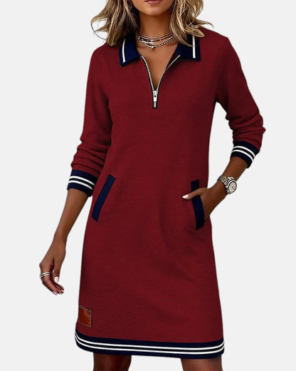 Lovisa - Chic long-sleeve zip-up dress