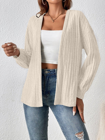 Kaira - Casual ribbed knit cardigan