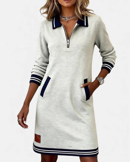 Lovisa - Chic long-sleeve zip-up dress