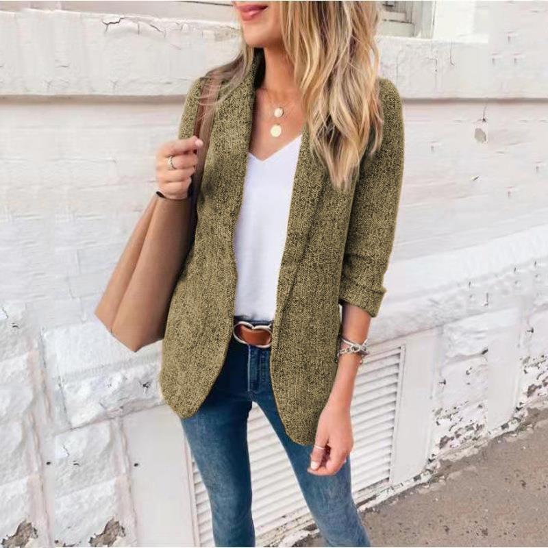 Venna - Casual Fitted Blazer