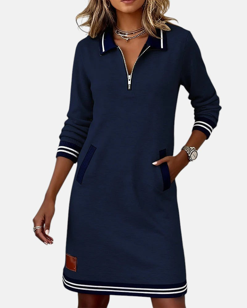 Lovisa - Chic long-sleeve zip-up dress