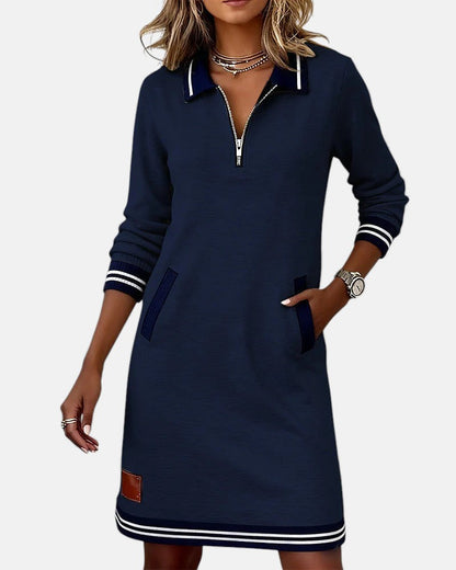 Lovisa - Chic long-sleeve zip-up dress