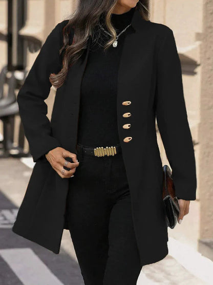 Almira - Elegant Tailored Mid-Length Coat
