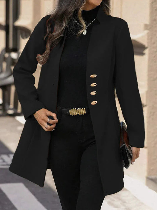 Almira - Elegant Tailored Mid-Length Coat