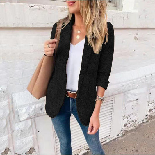 Venna - Casual Fitted Blazer