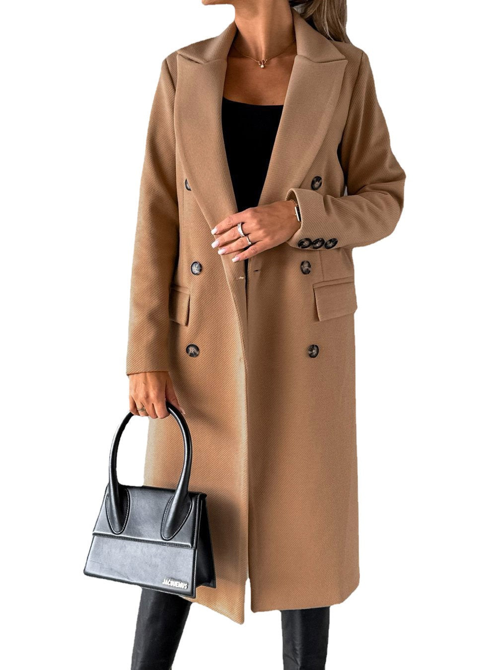 Felisa - Elegant long warm trench coat
