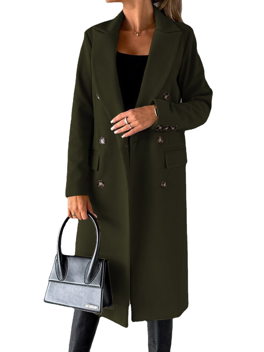Felisa - Elegant long warm trench coat