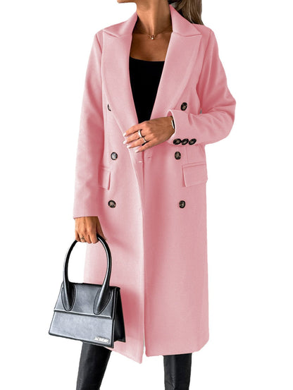 Felisa - Elegant long warm trench coat