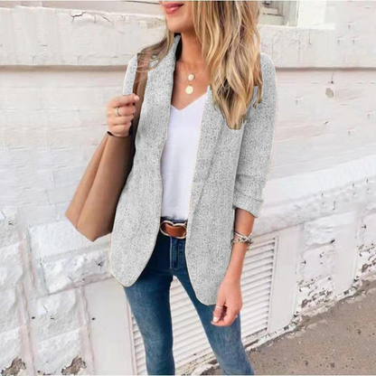 Venna - Casual Fitted Blazer