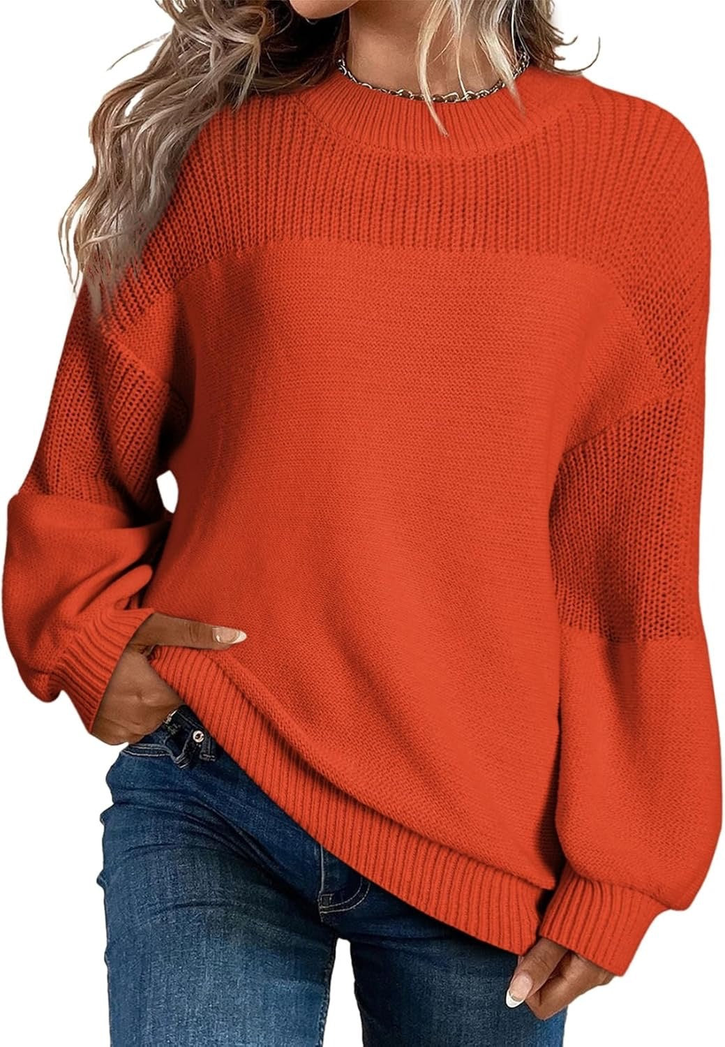 Gionna - Casual knitted hollowed out sweater