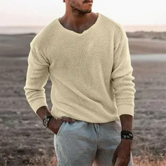 Connor | Men's Luxe Long Sleeve Knit Jumper | Soft, Warm, Versatile Style