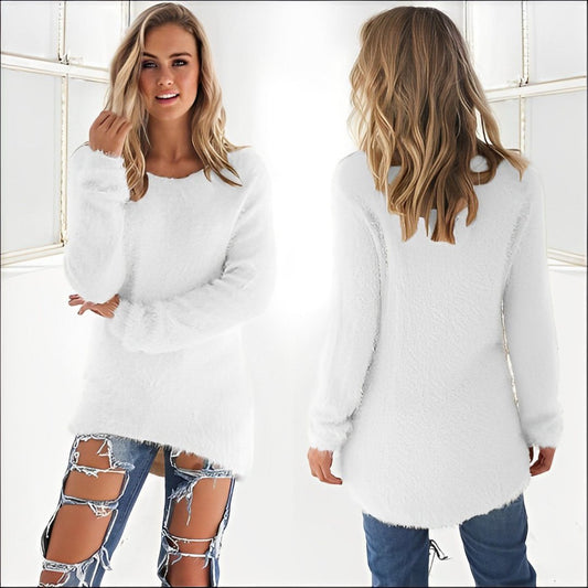 Aisling | Women's Classic Crew Neck Winter Knit | Luxurious, Warm, Versatile