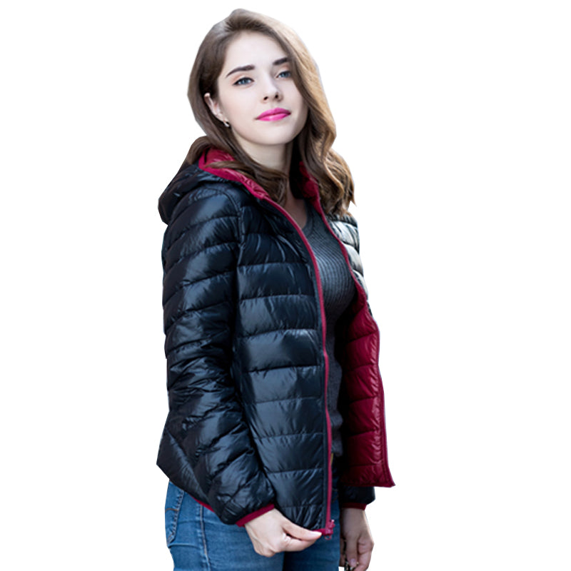 Aoife | Reversible Women's Down Jacket for Ultimate Comfort and Style | Warm, Chic, Travel-Friendly