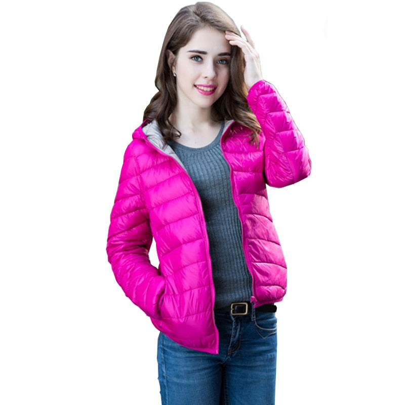 Aoife | Reversible Women's Down Jacket for Ultimate Comfort and Style | Warm, Chic, Travel-Friendly