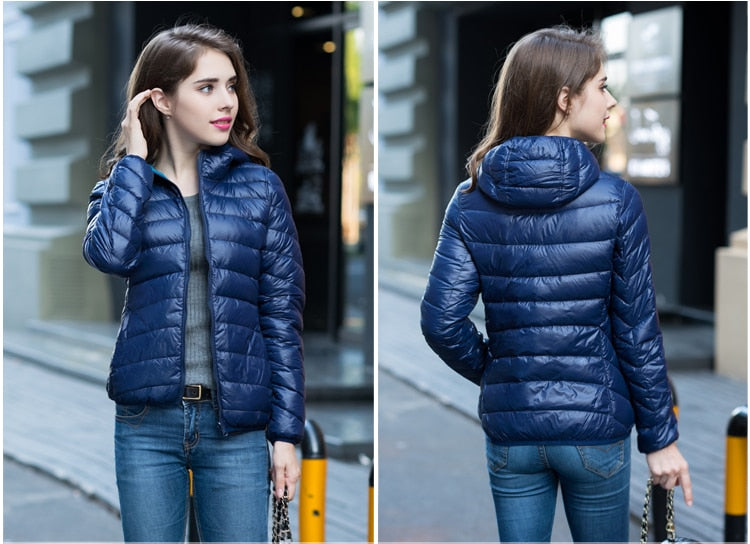 Aoife | Reversible Women's Down Jacket for Ultimate Comfort and Style | Warm, Chic, Travel-Friendly