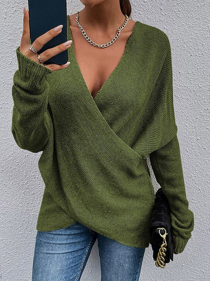 Cambria - Chic loose knitted V-neck sweater