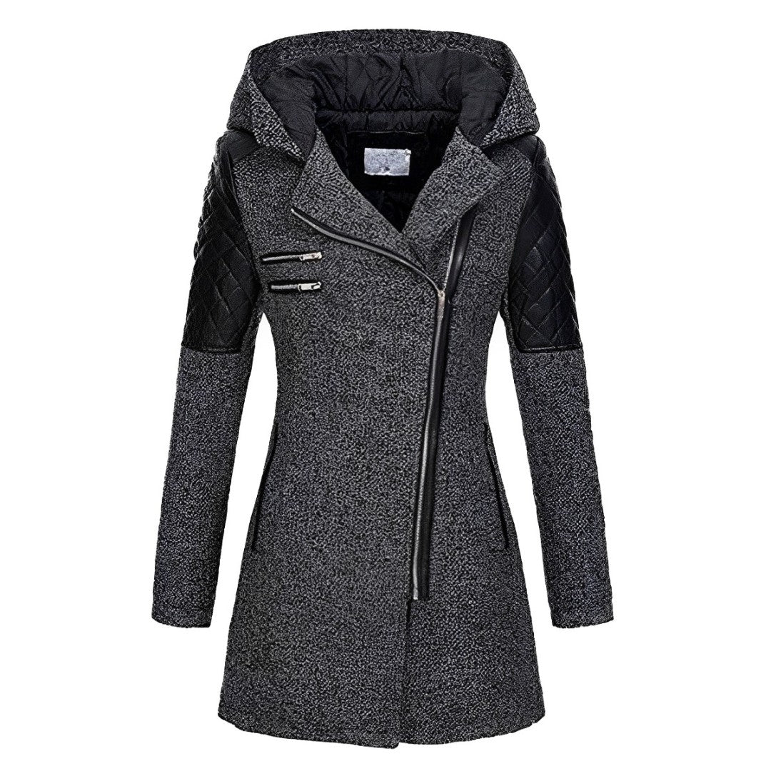 Lailani - Stylish warm jacket coat with a hood