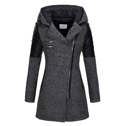 Lailani - Stylish warm jacket coat with a hood