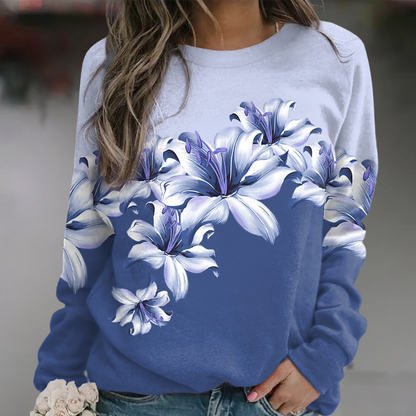 Vida - Stylish floral print sweatshirt