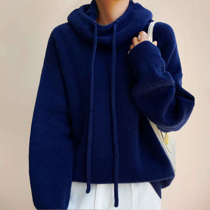 Jacqui - Oversized Knitted Hooded Jacket
