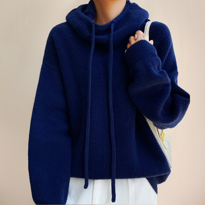 Jacqui - Oversized Knitted Hooded Jacket