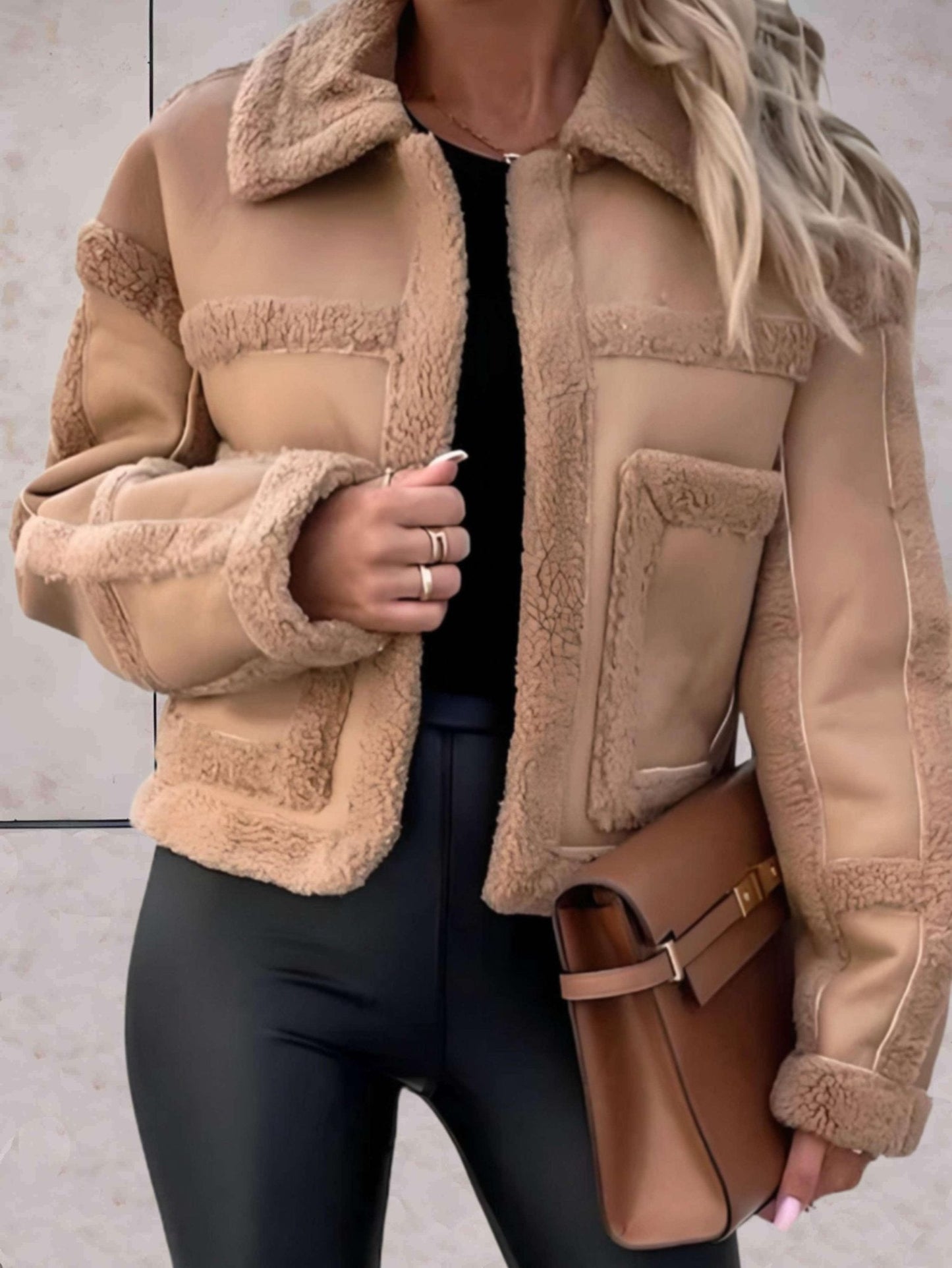 Nairobi - Elegant versatile faux shearling jacket
