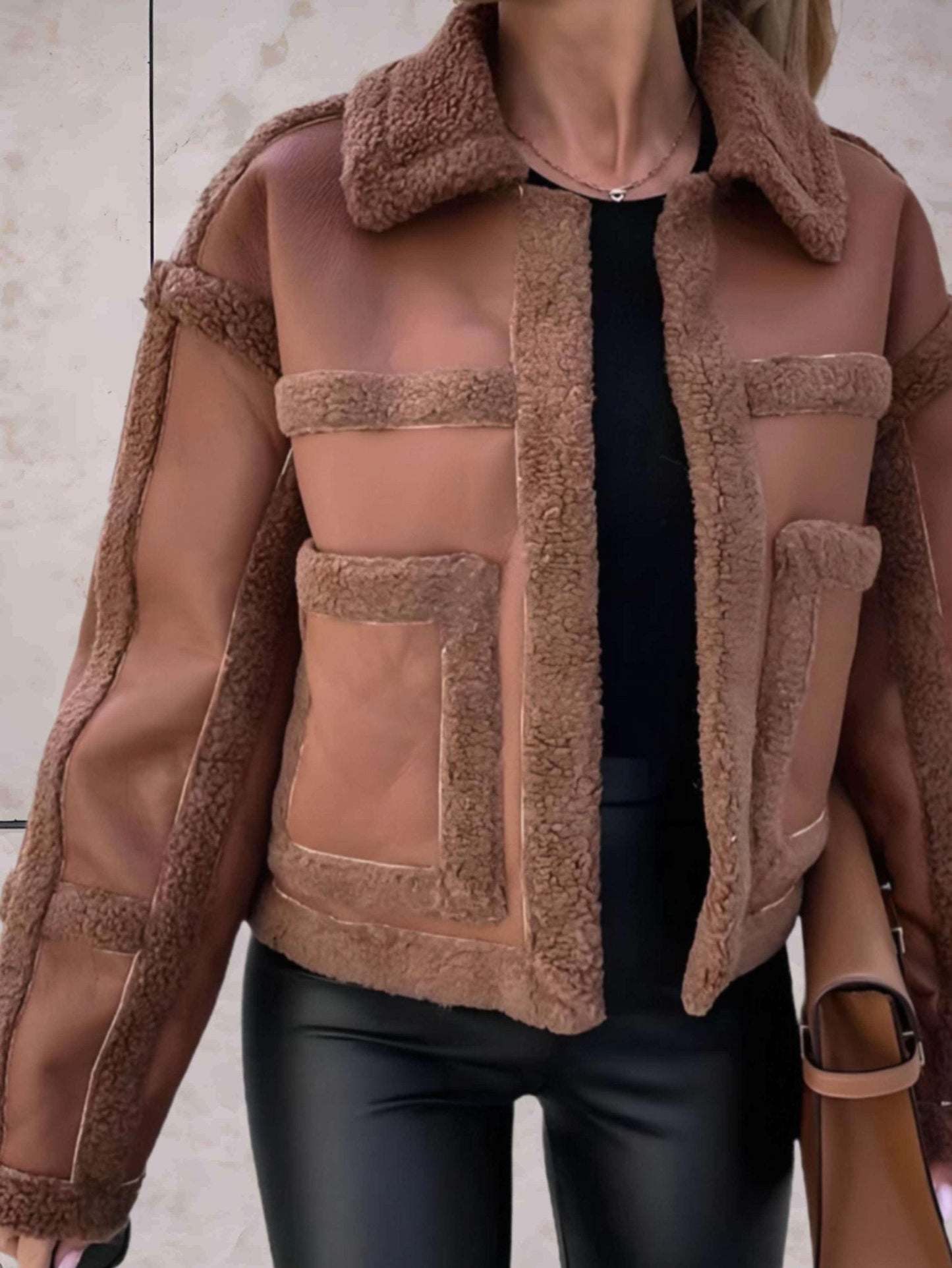 Nairobi - Elegant versatile faux shearling jacket